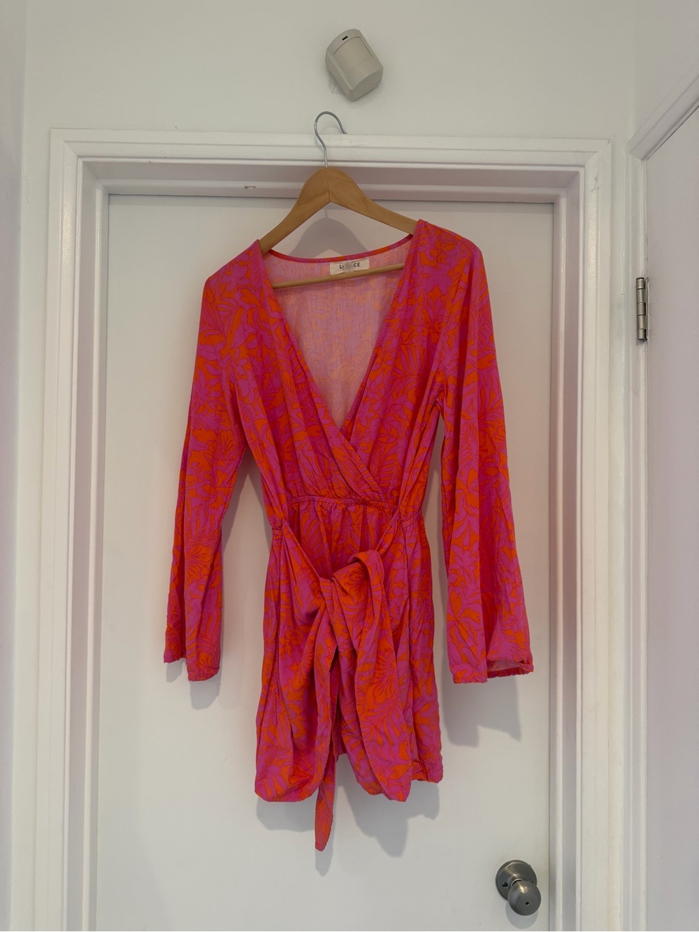l*space Pink and Orange Floral Mini Dress